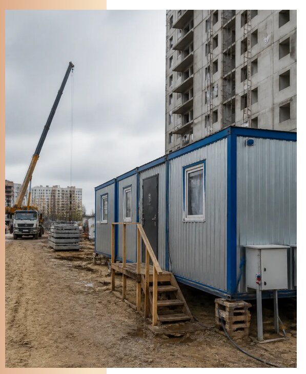 Аренда строительных вагончиков для рабочих в Лянторе